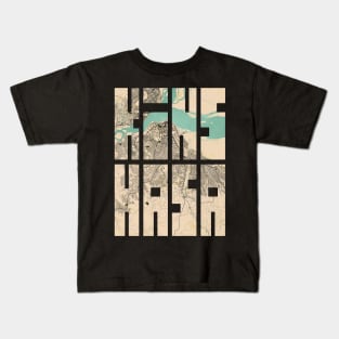 Kinshasa, Congo City Map Typography - Vintage Kids T-Shirt